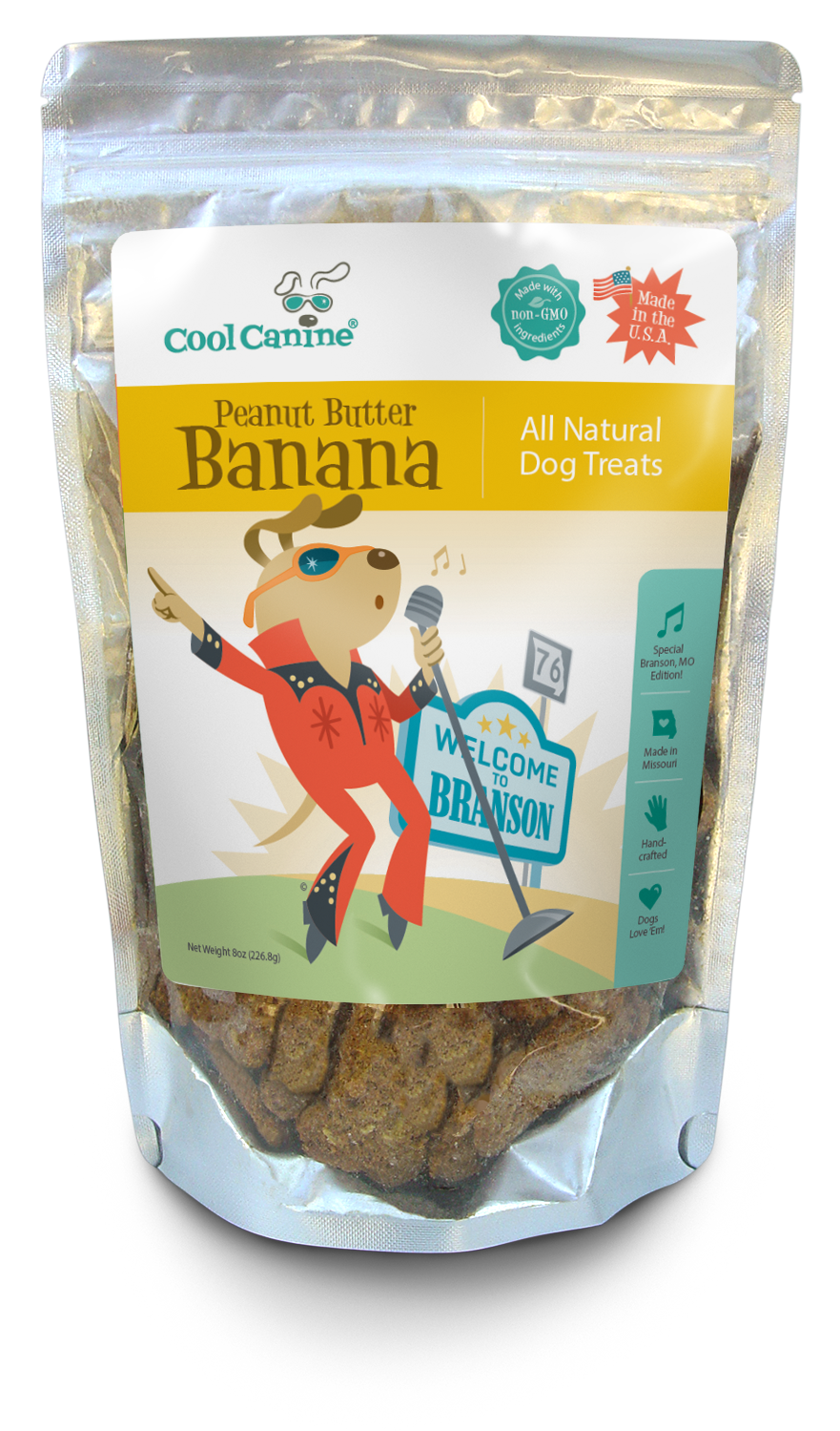CC Peanut Butter Banana Dog Treats-8oz