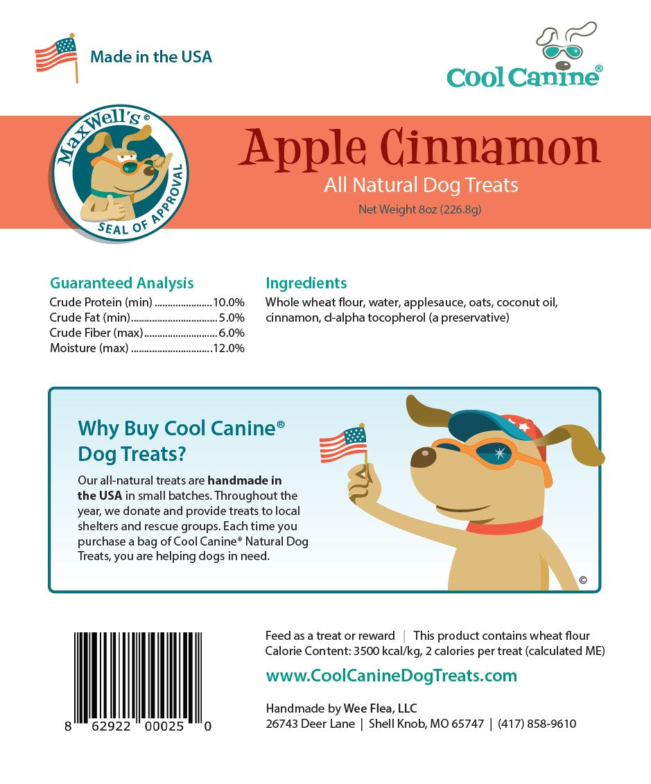 CC Apple Cinnamon Dog Treats-8oz